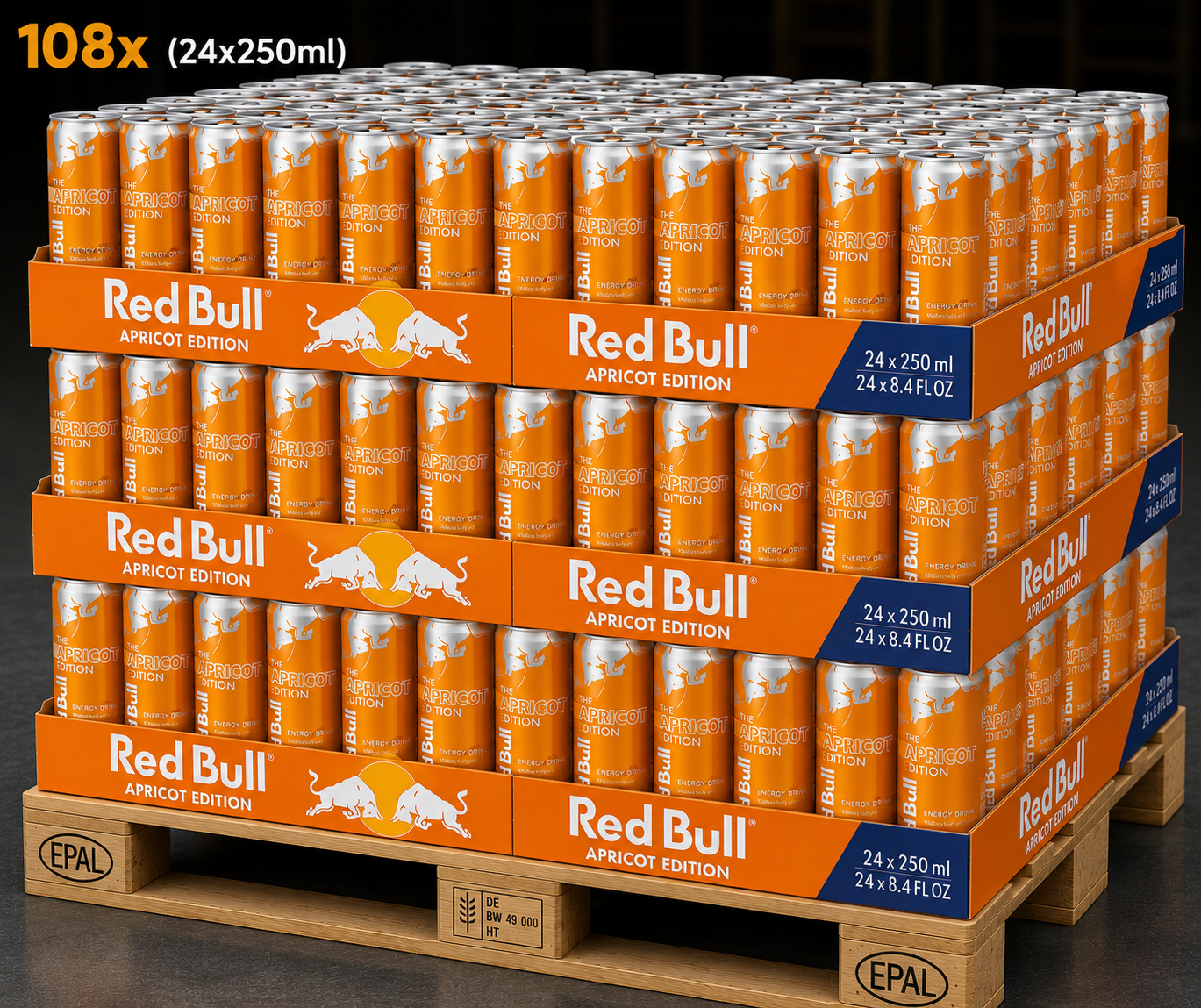 Red Bull Apricote Edition 108x (24x250ml )